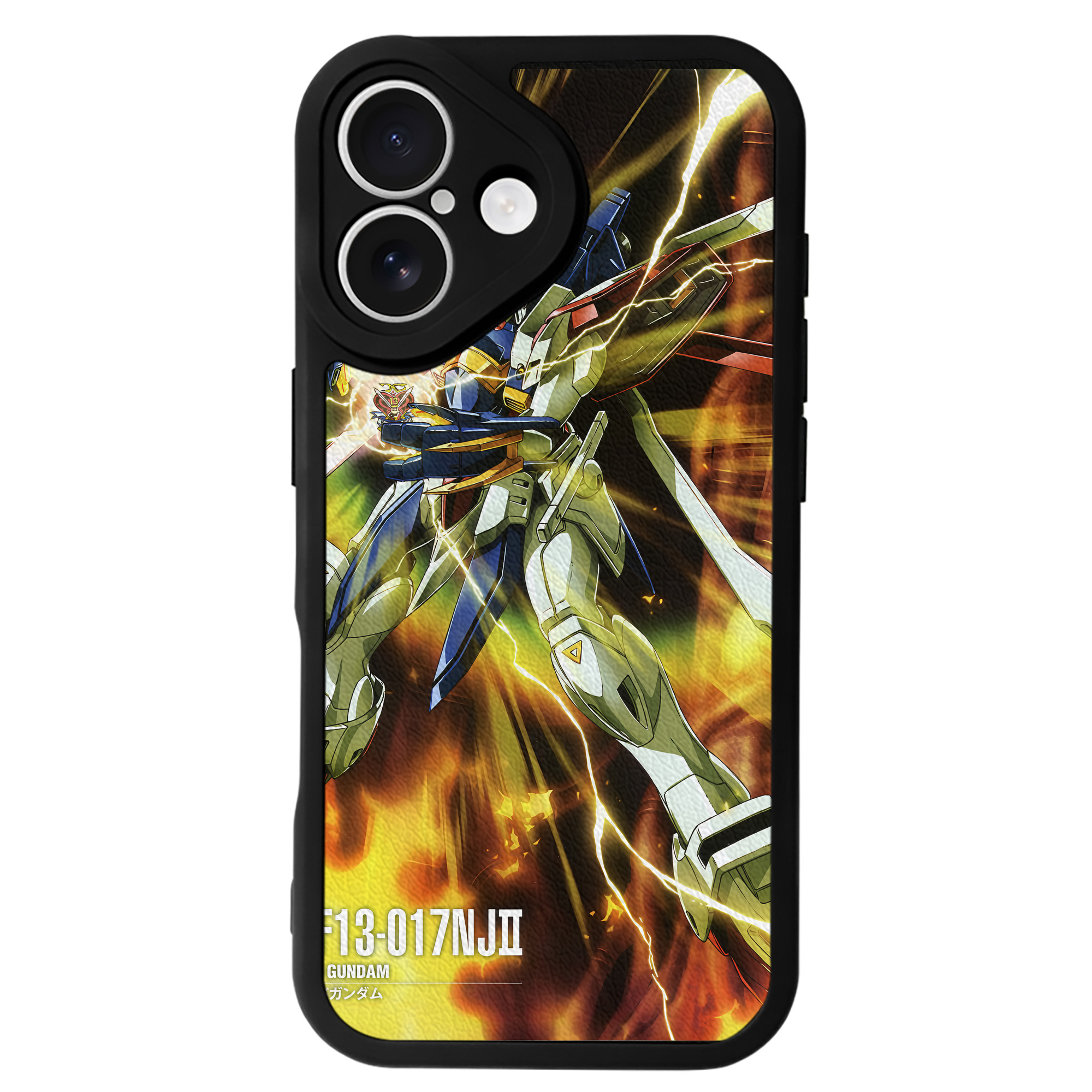 （画像用） 機動戦士ガンダム Mobile Suit Gundam 【iPhone 16シリーズ対応】シリコンスマホケース（レザー調） 材質：シリコン